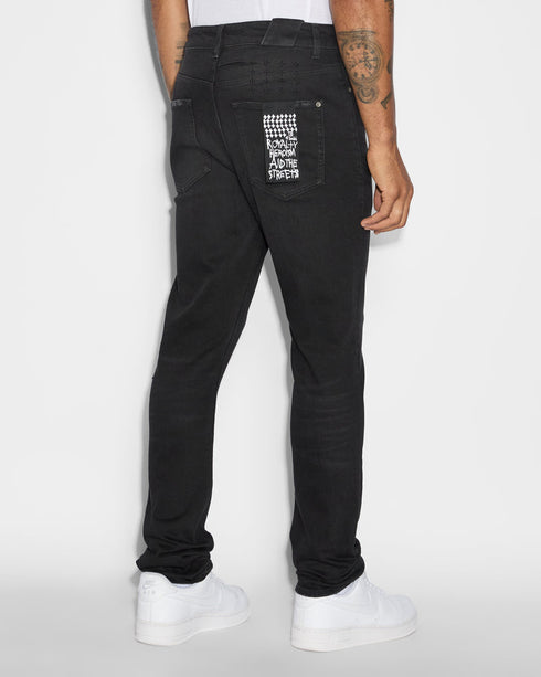 Ksubi Chitch Apex Crystal Slim Tapered Jean | Asphalt NYC