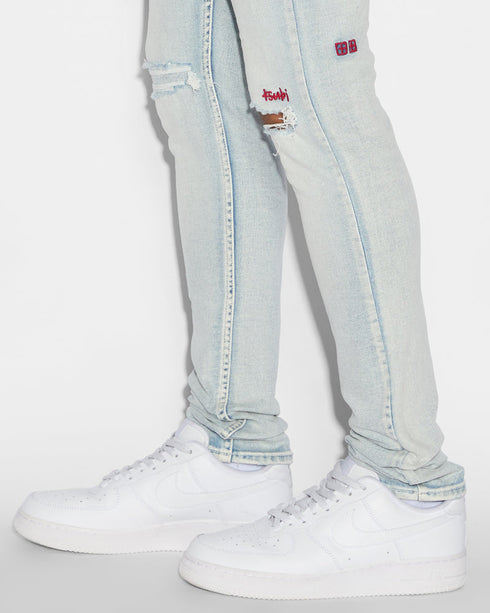 KSUBI Van Winkle Blue Ice Mens Apparel