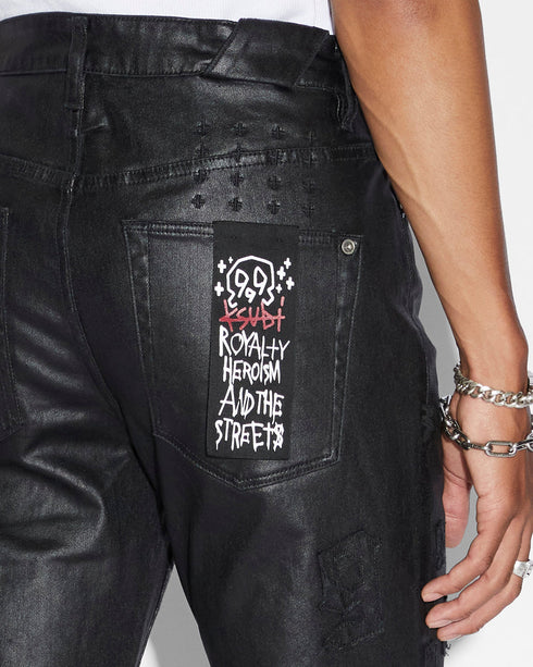 KSUBI Chitch 999 Black Wax Mens Apparel