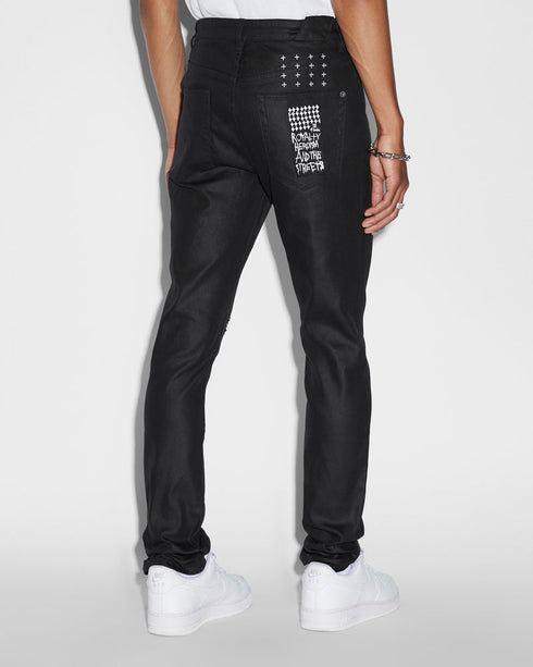 KSUBI Chitch Waxed Silver Mens Apparel