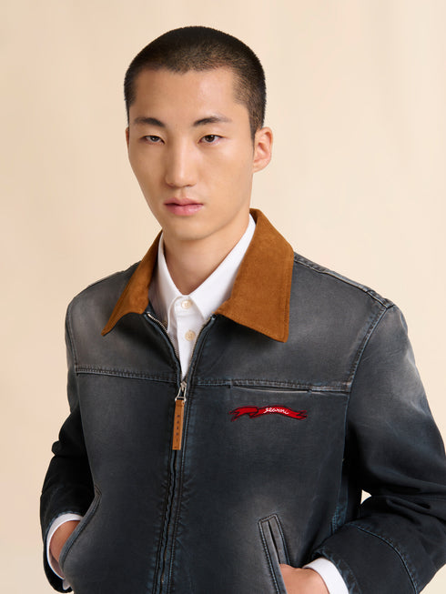 MARNI Canvas Jacket With Contrast Collar Men's Apparel