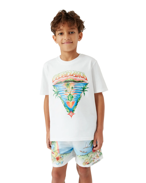 CASABLANCA Boys Innocence Triangle T-shirt Kid's Apparel