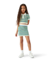 CASABLANCA Girls Stripe Crochet Top Kid's Apparel