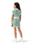 CASABLANCA Girls Stripe Crochet Top Kid's Apparel