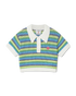 CASABLANCA Girls Stripe Crochet Top Kid's Apparel