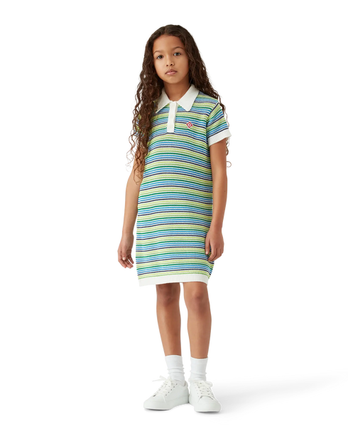CASABLANCA Girls Stripe Stripe Dress Kid's Apparel
