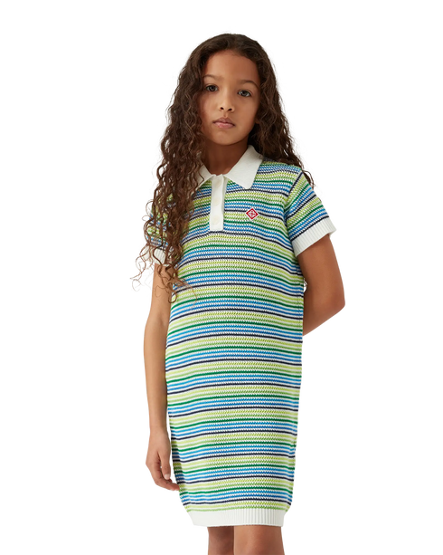CASABLANCA Girls Stripe Stripe Dress Kid's Apparel