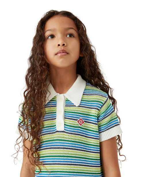 CASABLANCA Girls Stripe Stripe Dress Kid's Apparel