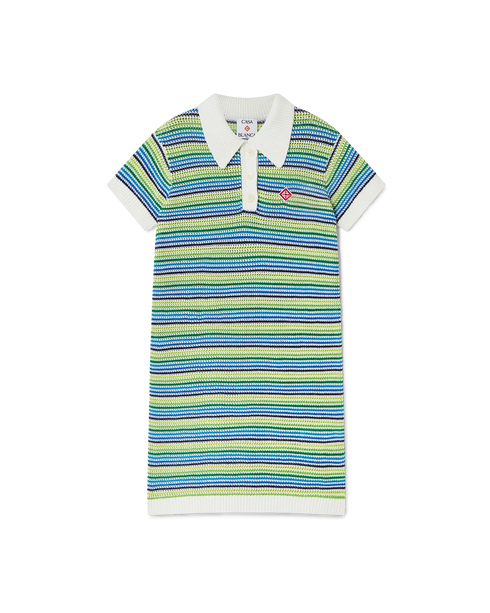 CASABLANCA Girls Stripe Stripe Dress Kid's Apparel
