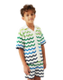 CASABLANCA Boys Wavy Knit Shirt Men's Apparel