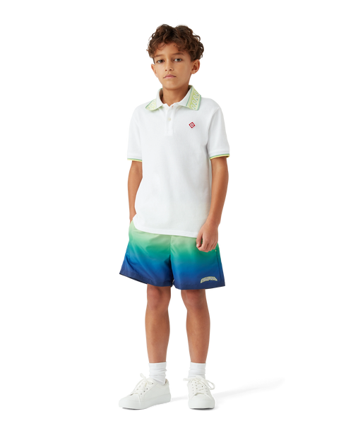 CASABLANCA Boys Grandient Print Swim Short Kid's Apparel