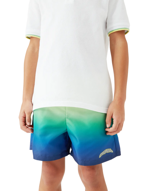 CASABLANCA Boys Grandient Print Swim Short Kid's Apparel