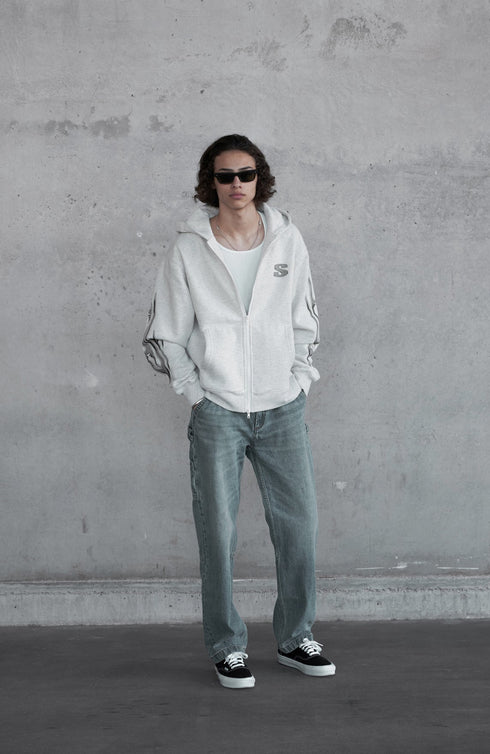 STAMPD Chrome Flame Zip Hoodie Mens Apparel