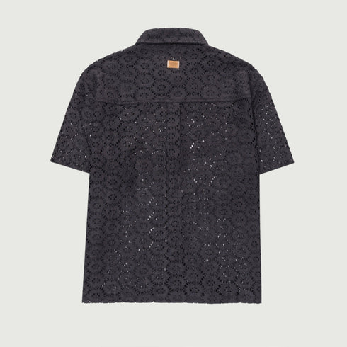 HONOR THE GIFT Crochet Button Up Mens Apparel