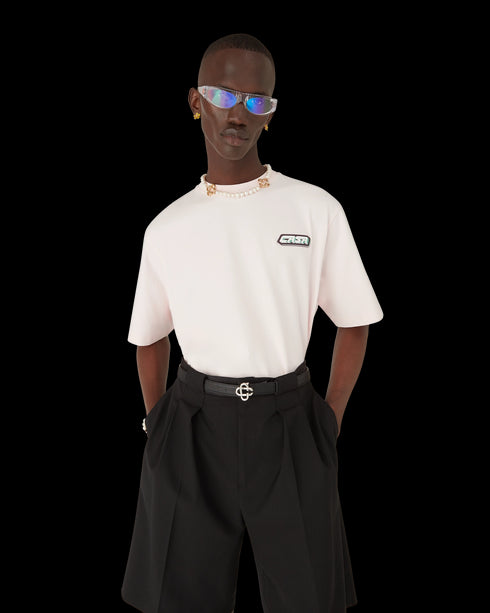 CASABLANCA Casa Racing Oversized Short Sleeve T-Shirt Mens Apparel