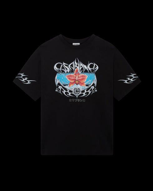 CASABLANCA Blades Oversized Short Sleeve T-Shirt Mens Apparel
