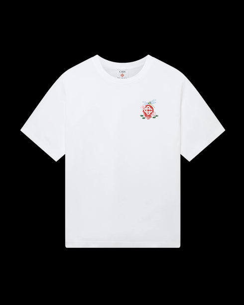 CASABLANCA Dragonfly Floral Oversized Short Sleeve T-Shirt Mens Apparel