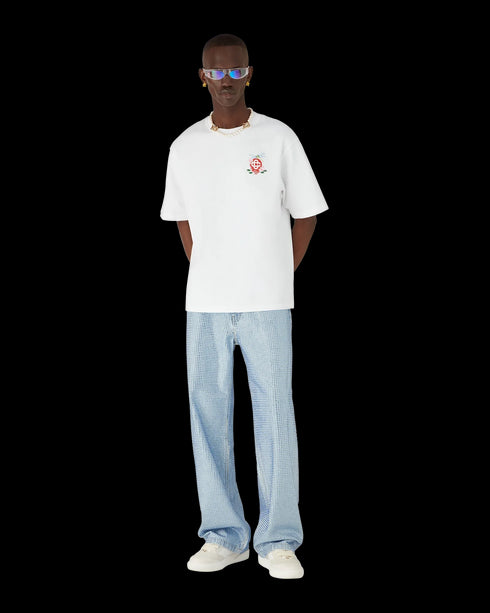 CASABLANCA Dragonfly Floral Oversized Short Sleeve T-Shirt Mens Apparel