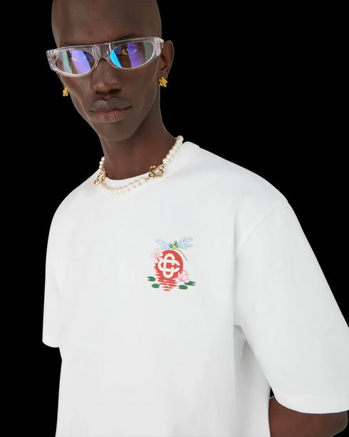 CASABLANCA Dragonfly Floral Oversized Short Sleeve T-Shirt Mens Apparel