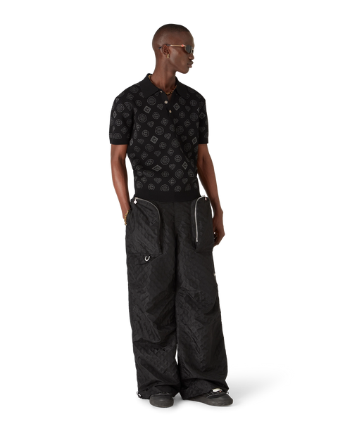 CASABLANCA Monogram Jacquard Polo Men's Apparel