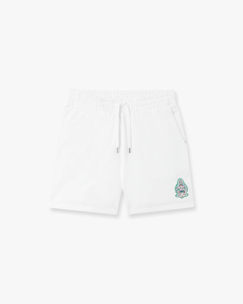 CASABLANCA White Hotel Emblem Embroidery Patch Sweatshorts Men's Apparel