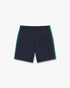 CASABLANCA Navy & Green Panelled Sweatshorts Men's Apparel
