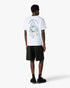 White Hotel Emblem Short Sleeve T-Shirt — front model view