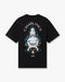 CASABLANCA Black Hotel Emblem Short Sleeve T‑Shirt Men's Apparel
