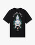 CASABLANCA Black Hotel Emblem Short Sleeve T‑Shirt Men's Apparel