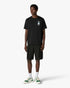 CASABLANCA Black Hotel Emblem Short Sleeve T‑Shirt Men's Apparel