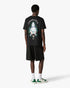 CASABLANCA Black Hotel Emblem Short Sleeve T‑Shirt Men's Apparel