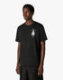 CASABLANCA Black Hotel Emblem Short Sleeve T‑Shirt Men's Apparel