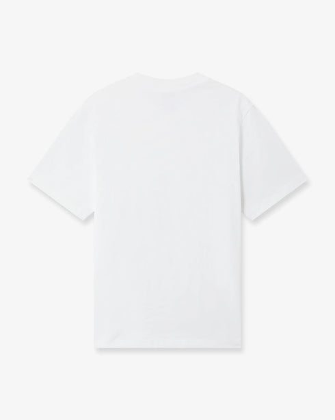 White Tennis Club Icon Pyramid Abduction Short Sleeve T-Shirt — artwork detail