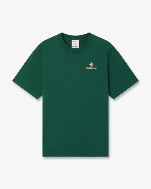 CASABLANCA Green Sport Type Short Sleeve T‑Shirt Men's Apparel