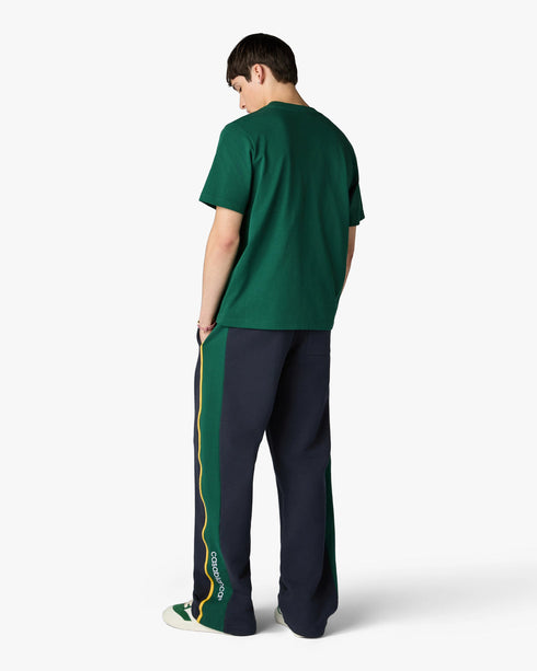 Green Casablanca Diamond Logo Short Sleeve T-Shirt — front model view