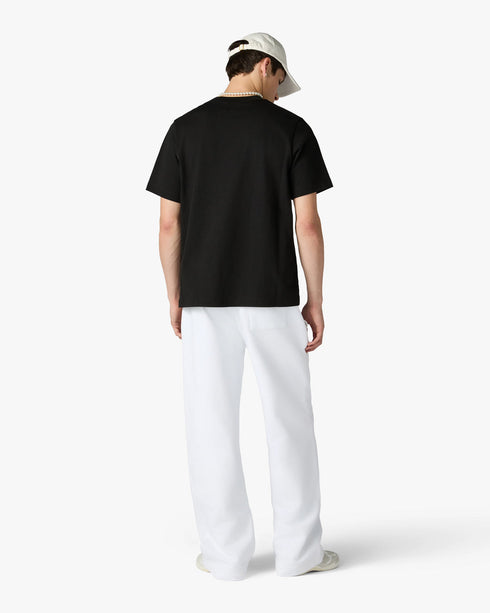 Black Tennis Club Icon Pyramid Abduction Short Sleeve T-Shirt — front model view
