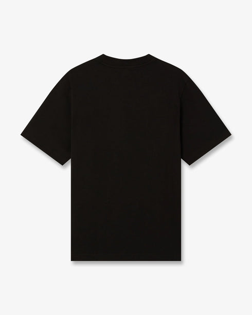 Black Tennis Club Icon Pyramid Abduction Short Sleeve T-Shirt — artwork detail