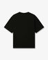 Black Airspray Oversized Short Sleeve T-Shirt — artwork detail