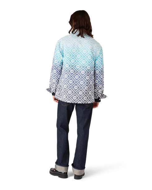 CASABLANCA Monogram Gradient Jacquard Shacket Men's Apparel