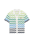 CASABLANCA Wave Short Sleeve Knitted Shirt Men's Apparel