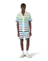 CASABLANCA Wave Short Sleeve Knitted Shirt Men's Apparel
