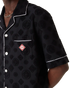 CASABLANCA Towelling Monogram Short Sleeve Shirt Men's Apparel