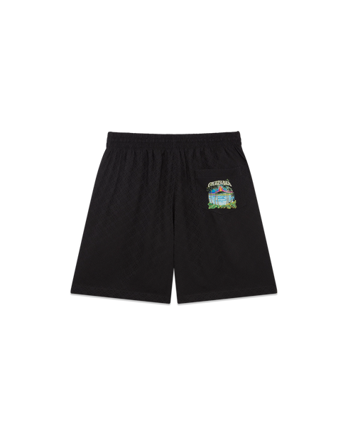 CASABLANCA Volcano Jacquard Silk Shorts Men's Apparel