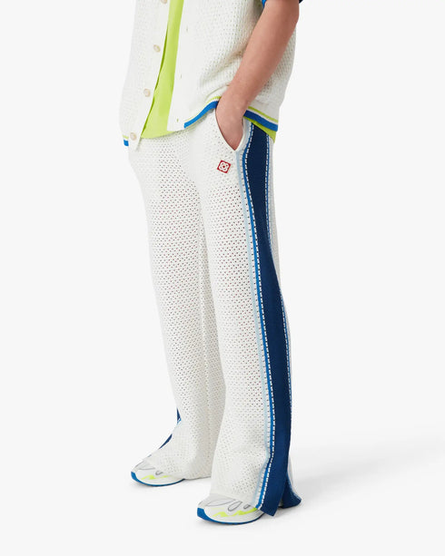 CASABLANCA Mesh Stripe Trousers Men's Apparel