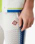 CASABLANCA Mesh Stripe Trousers Men's Apparel
