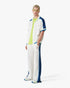 CASABLANCA White & Blue Short Sleeve Crochet Shirt Men's Apparel