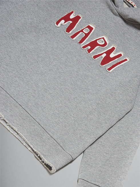 MARNI Cotton Hooded Sweatshirt With Logo Kids Apparel
