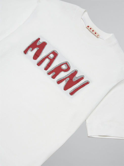 MARNI Jersey T-Shirt With Logo Kids Apparel
