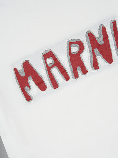 MARNI Jersey T-Shirt With Logo Kids Apparel