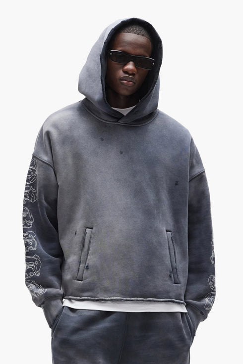 PURPLE BRAND Heavyweight Fleece Hoodie Mens Apparel